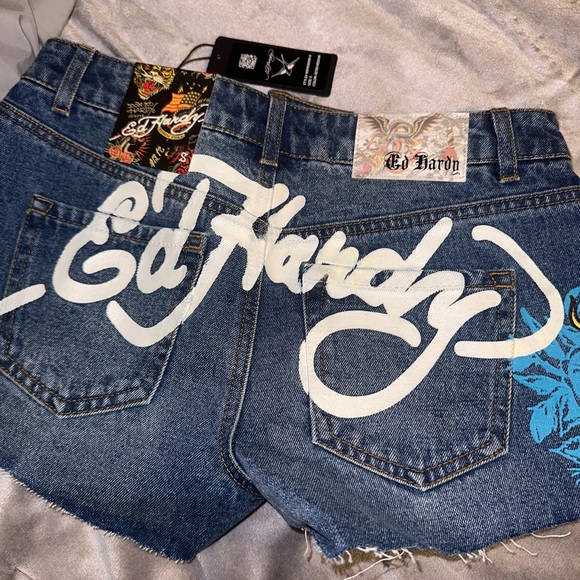 Ed Hardy Pants - Ed Hardy Jean Shorts